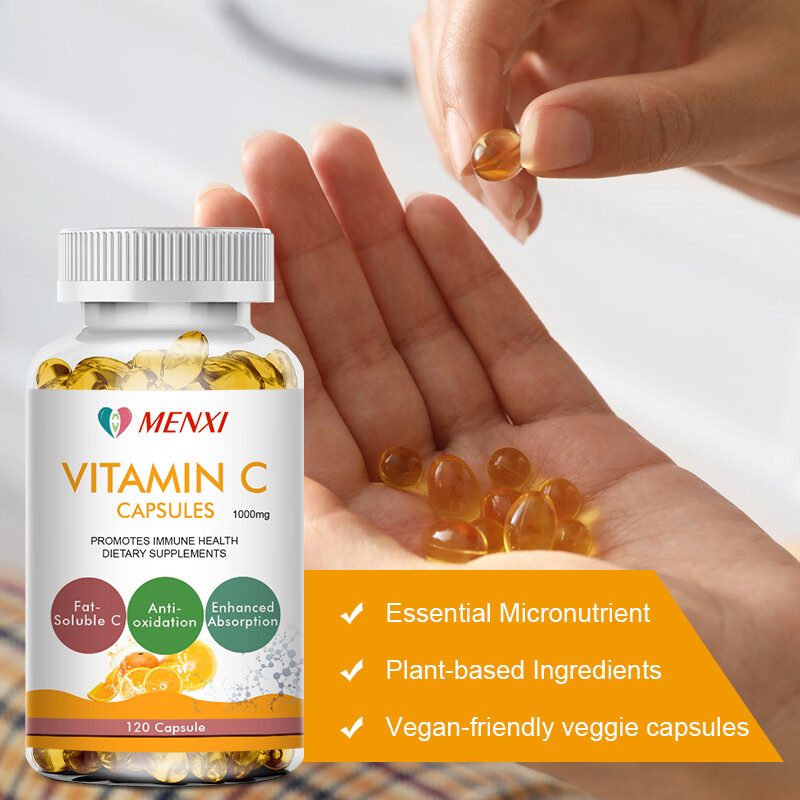 1000mg Vitamin C Anti-Aging Whitening & Sunscreen,Anti-oxidation,Heal Wounds 120