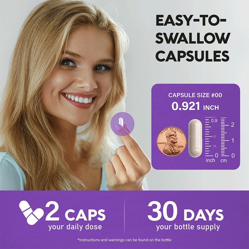 Biotin with Collagen & Keratin 60 Capsules – Promotes Hair Growth, Radiant Skin