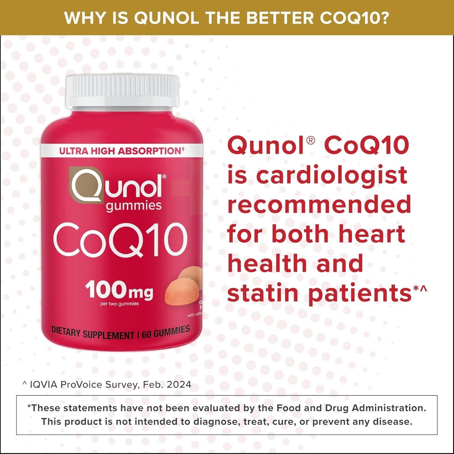 CoQ10 Gummies 100mg – Tasty Orange Flavor for Heart Health (120 Count)