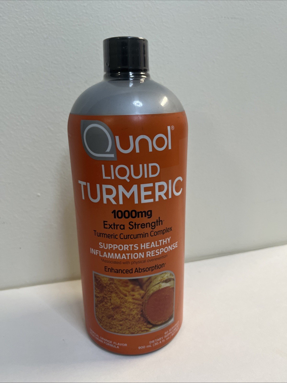 Qunol® Liquid Turmeric Complex 1000mg Extra Strength Tropical Orange 900ml 9/27