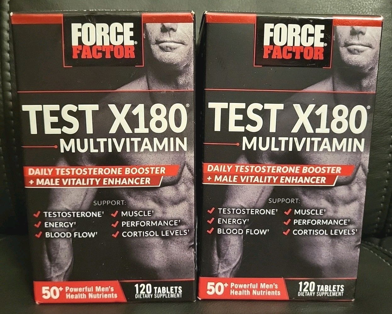 2 Count Force Factor Test X180 Multivitamin 120 Tablets Each (240Ttl) Exp 9/2027