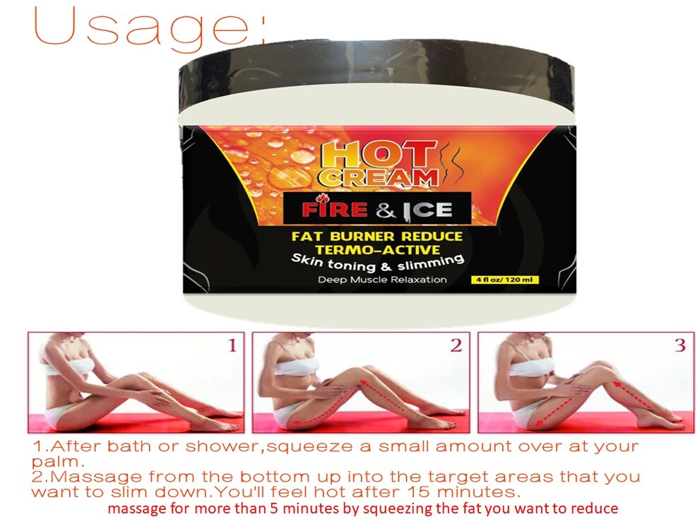 Unisex Anti Cellulite Slimming Hot Cream Weight Loss Fat Burner Body Lotion
