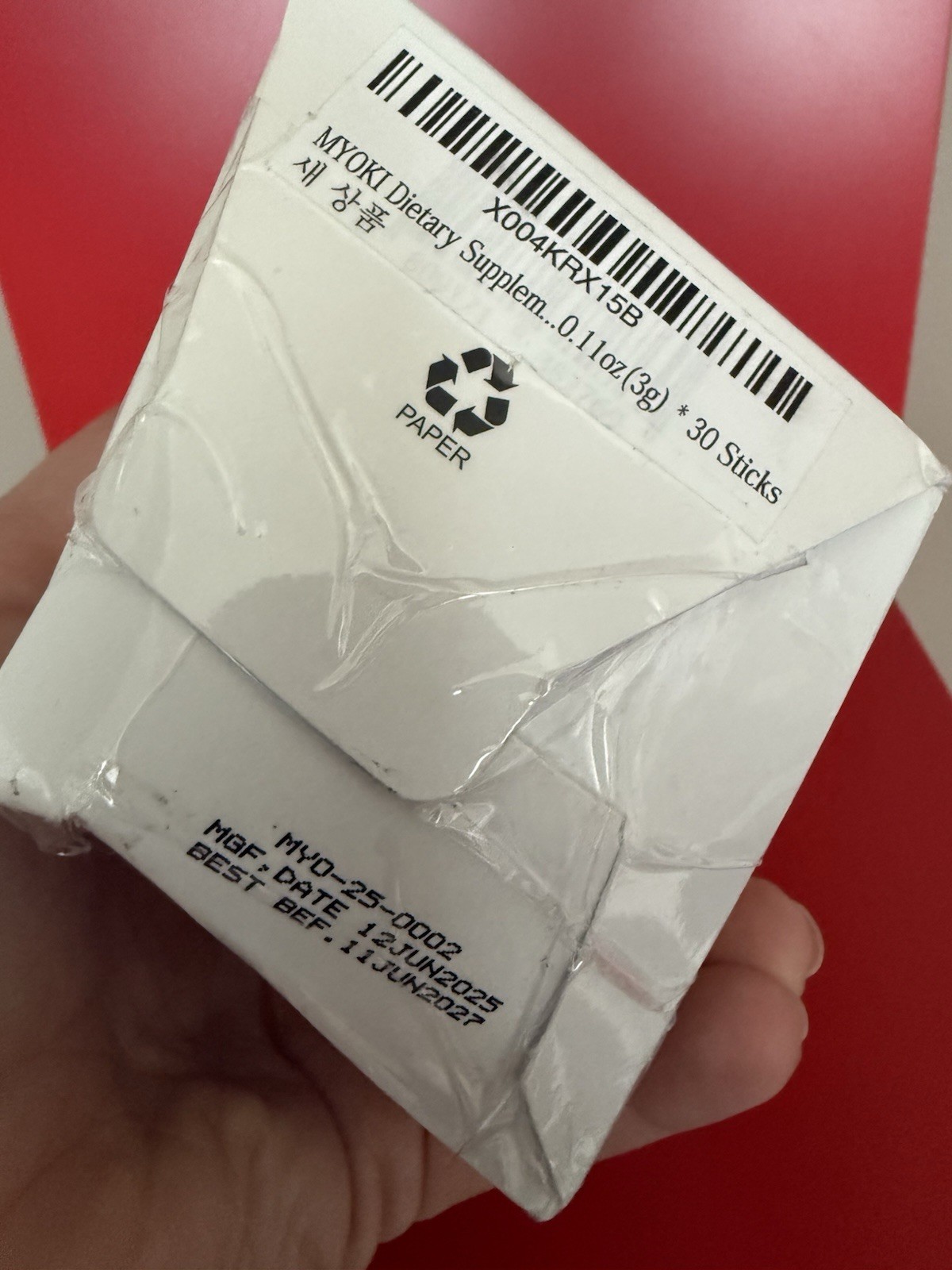 MYOKI Muscle Support Powder Supplement – 0.1 Oz 3 g 30 Count – Science Korea