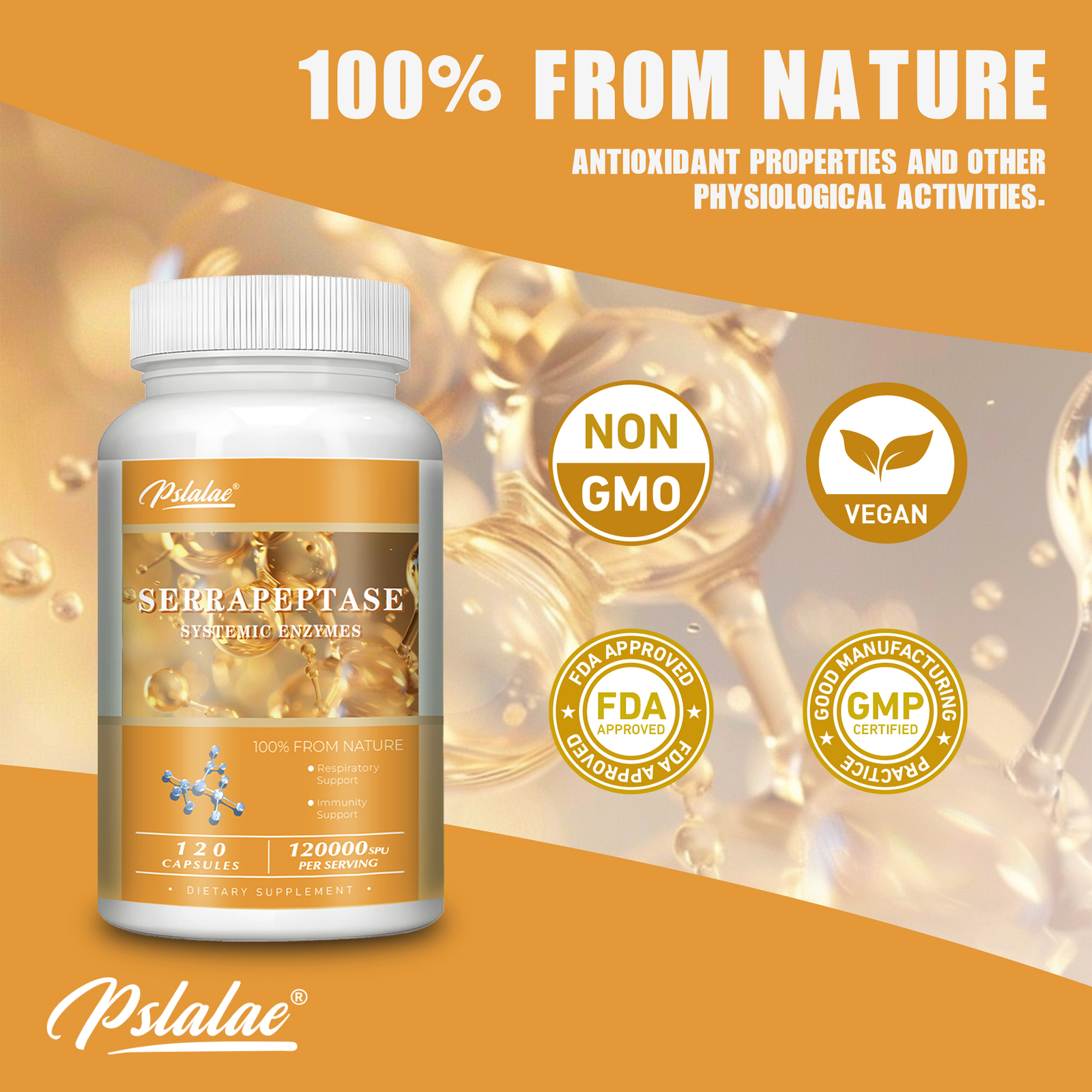 Serrapeptase – Supports Sinus Health,Best High Potency for Inflammation & Relief