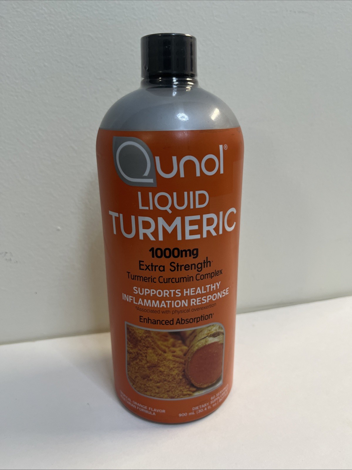 Qunol® Liquid Turmeric Complex 1000mg Extra Strength Tropical Orange 900ml 9/27