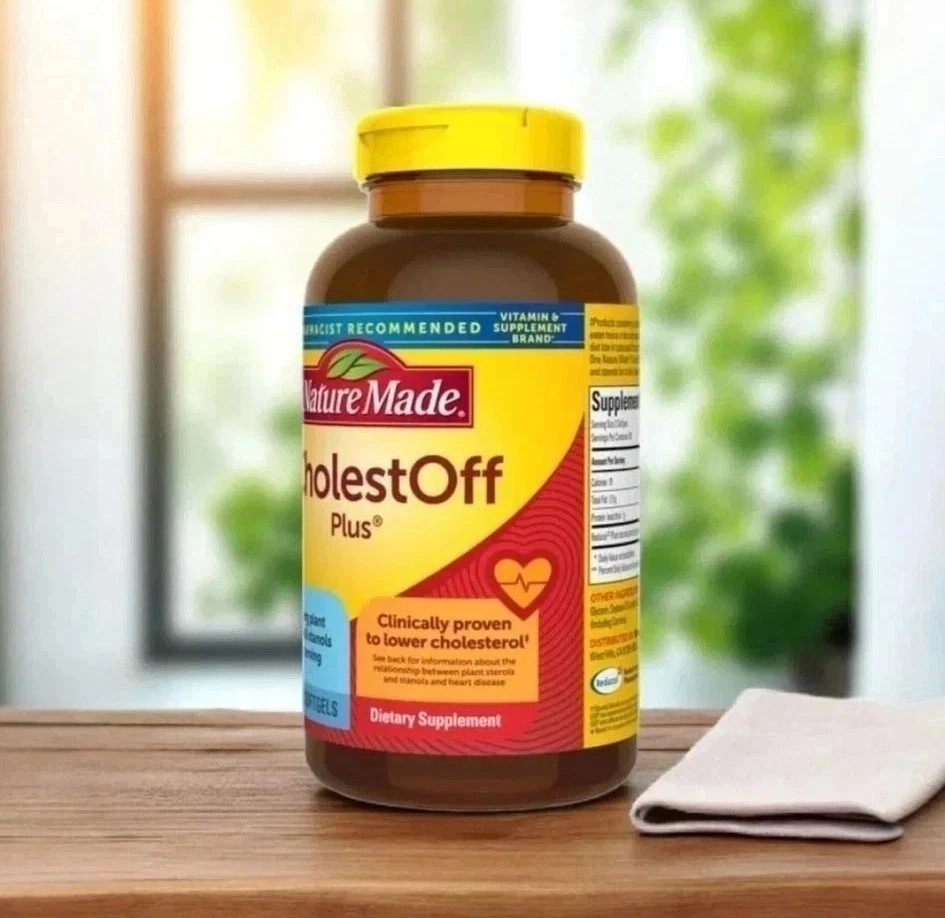 Nature Made CholestOff PLUS 900mg 210 Softgels Lower Cholesterol Expiry 3/2027
