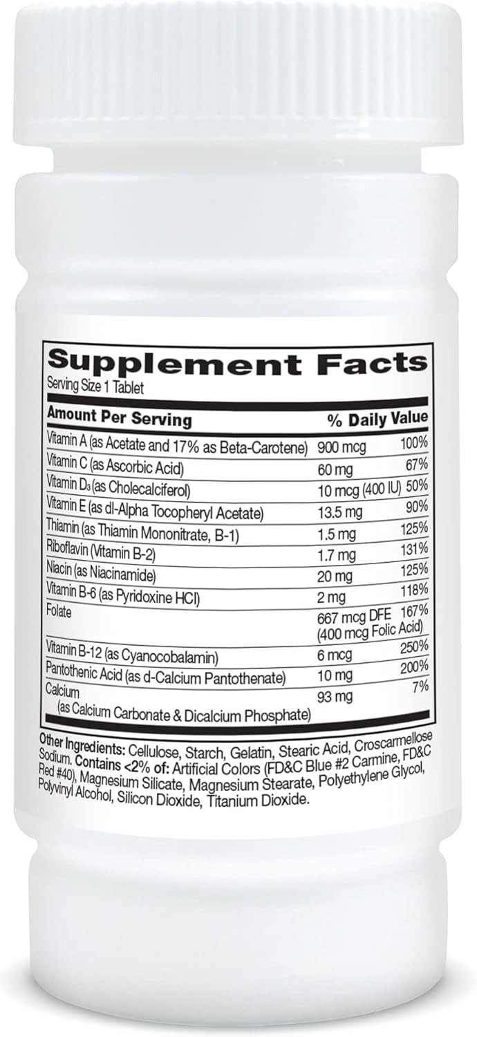 Easy to Swallow One Daily Essential Tablets, 100 Count – Non-GMO & Gluten-Free