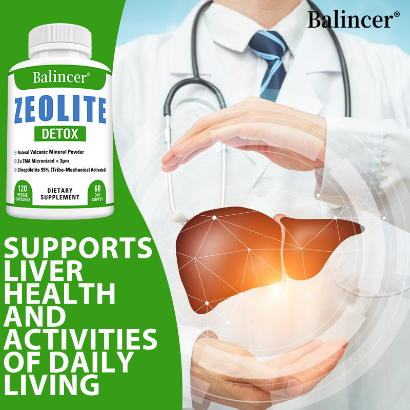 ZEOLITE DETOX Volcanic Mineral Powder Liver purification, detoxification Capsule