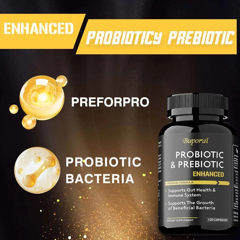 Probiotics & Prebiotics 120pcs – Balance Stomach Acid, Digestion and Gut Health