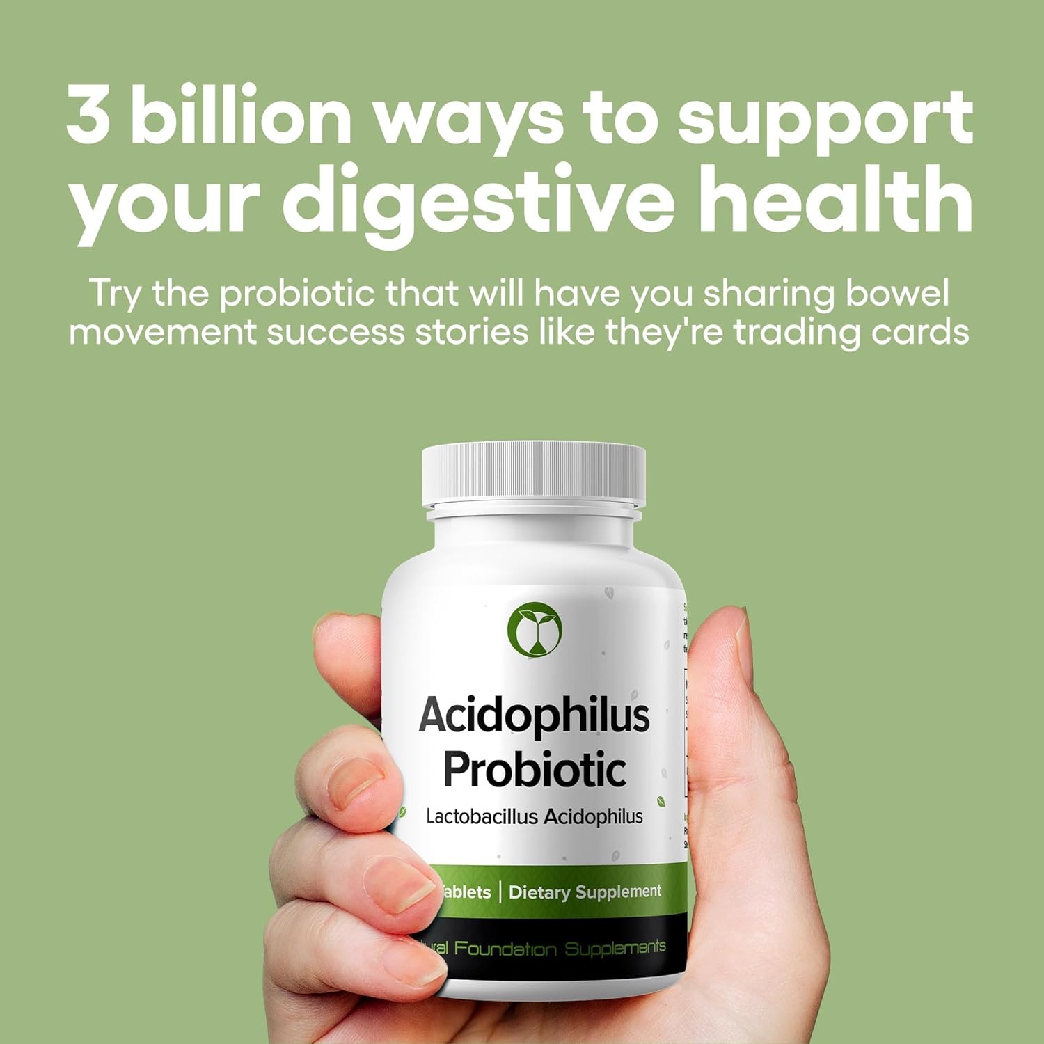 Lactobacillus Probiotic Supplement 240 Tablets 3 Billion CFU(Choose Your Flavor)