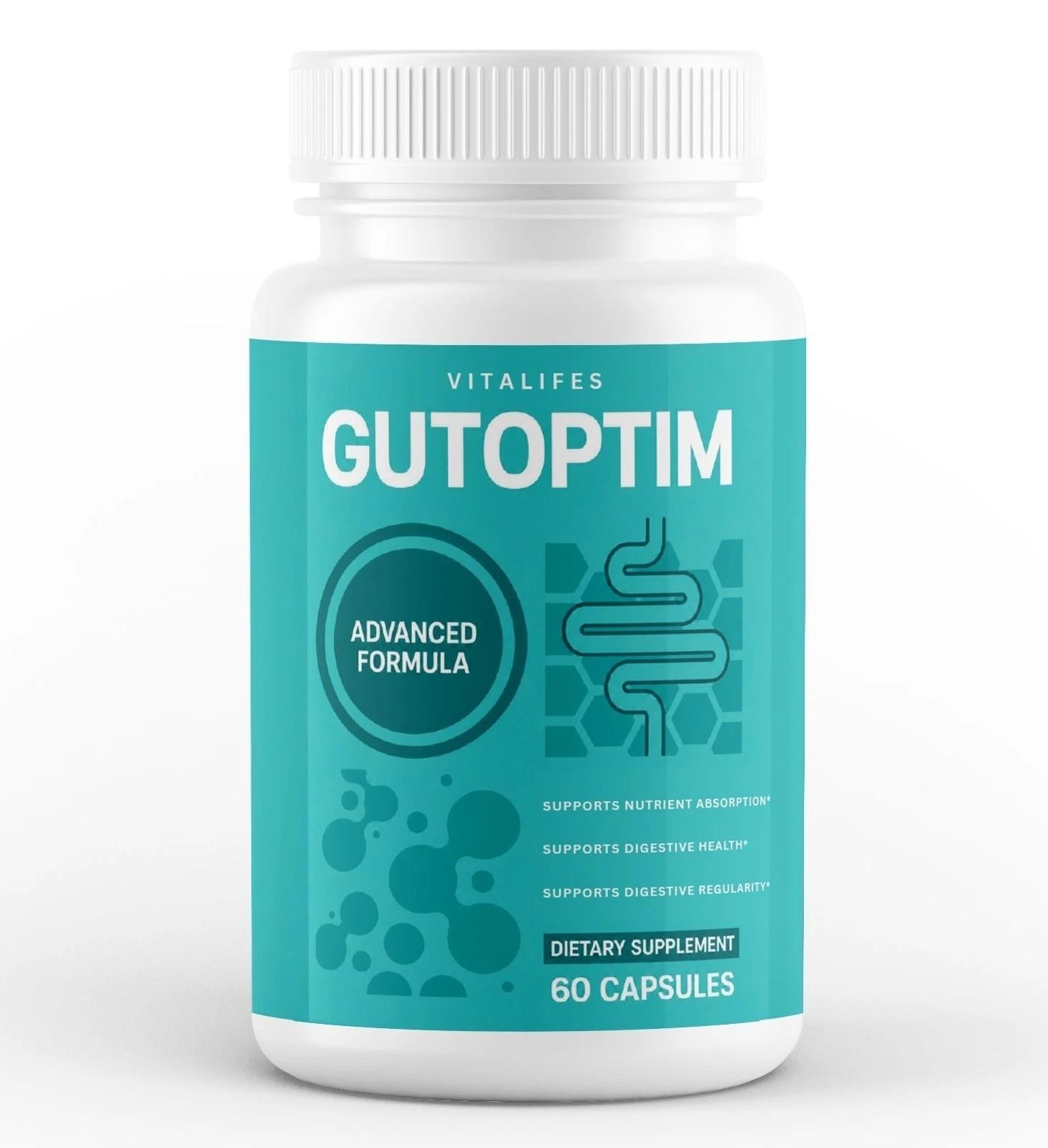 (3 pack) Gutoptim Advanced Gut Health Pills to Support Digestion & Bloating 60ct