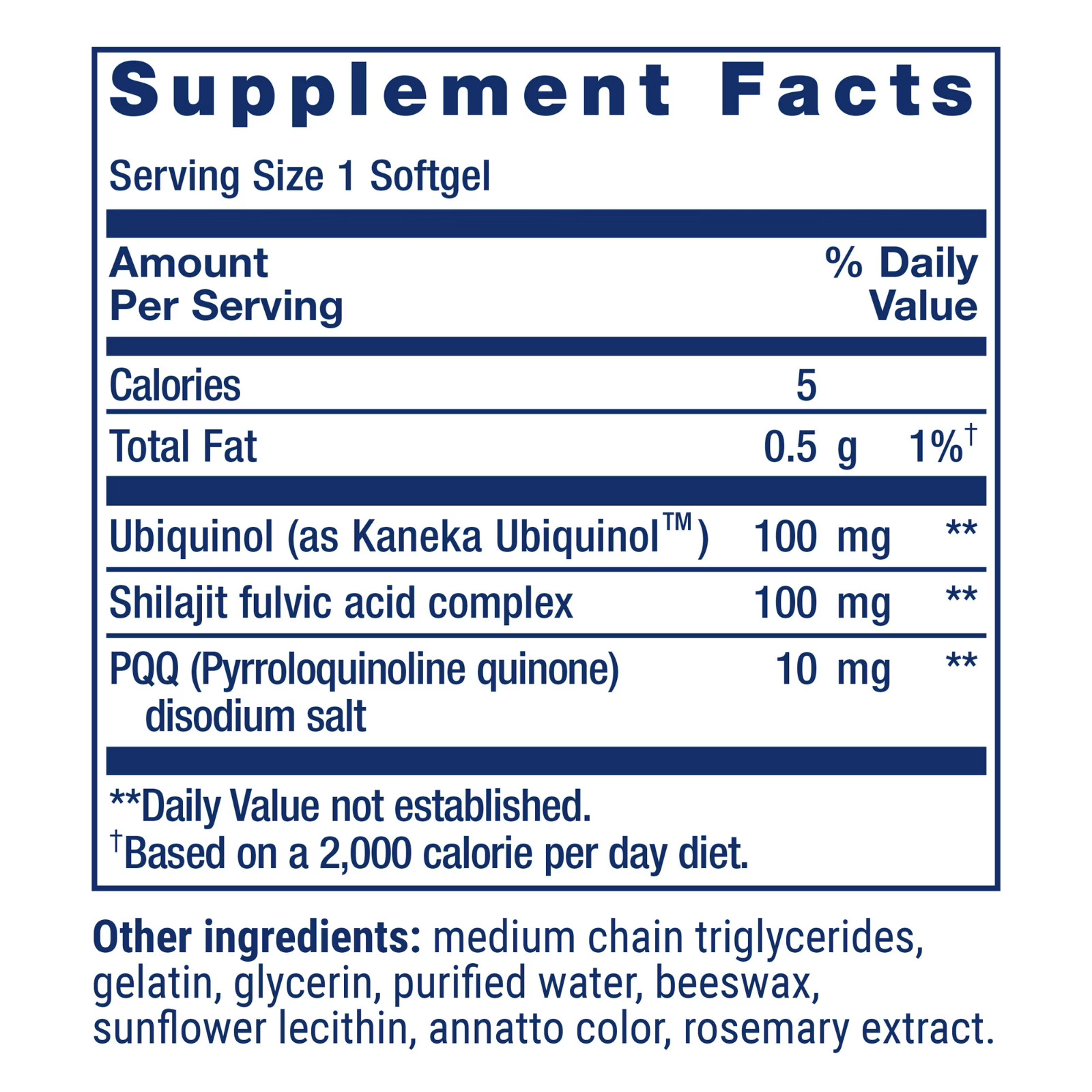 Super Ubiquinol CoQ10 with PQQ 100mg 30 Softgels