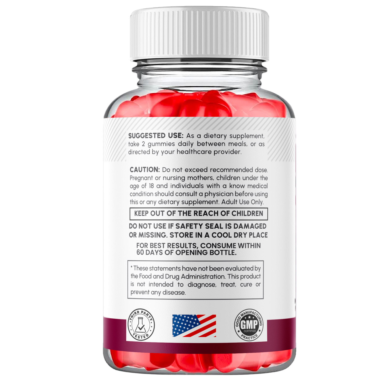 (1 Pack) Eremax Gummys Advanced Male Support Formula Ere Max Vitamin 60 Gummies