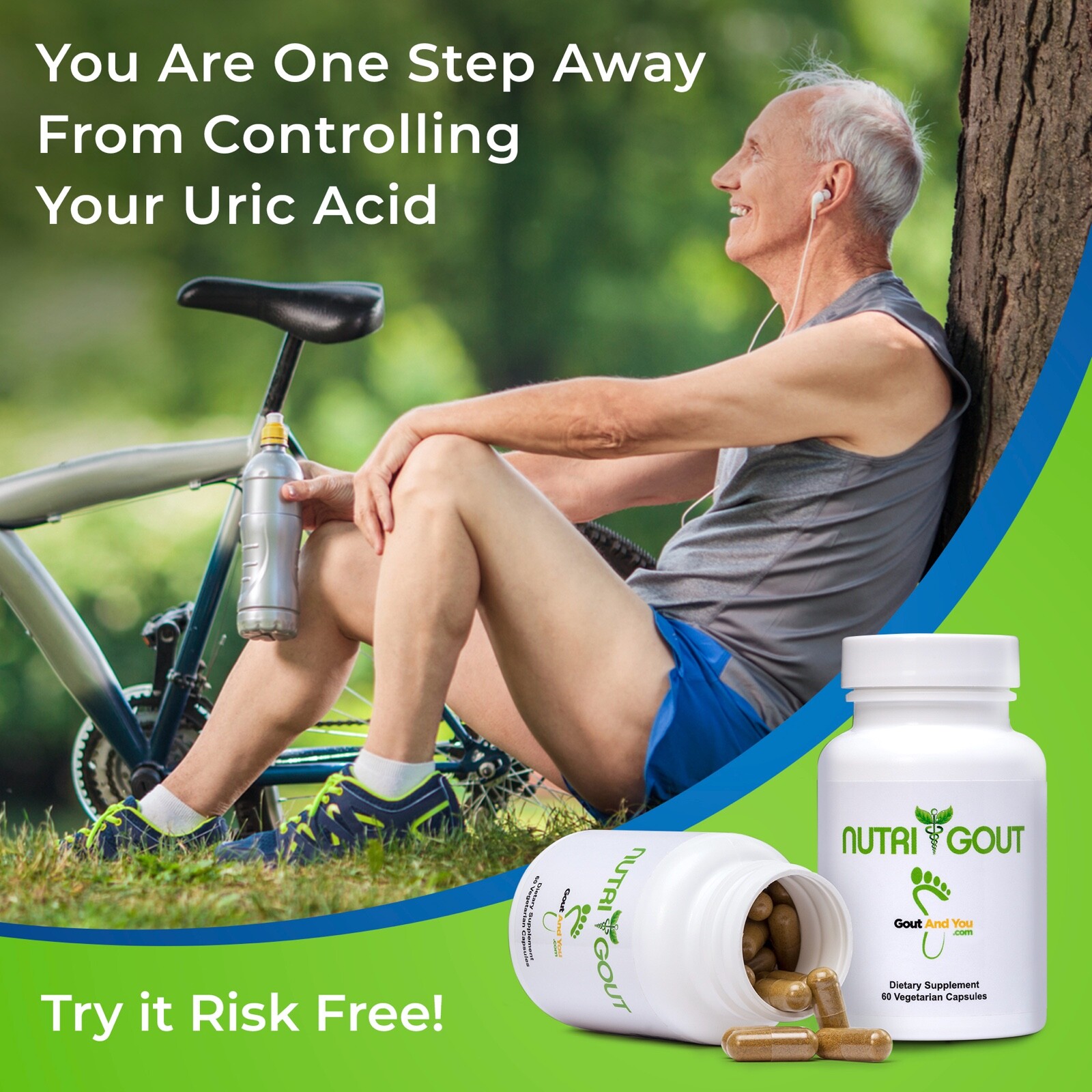 4 Bottles NutriGout Uric Acid Lowering and Gout Supplement from GoutandYou.com