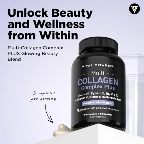 Vital Vitamins Multi Collagen Complex Plus Biotin, Hyaluronic Acid & VIT. C |