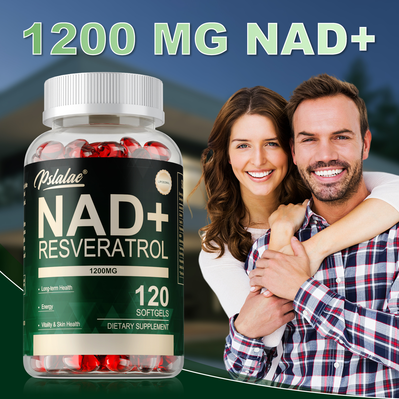 NAD+Resveratrol – with Phosphatidylcholine – Support Cellular Energy, Anti Aging