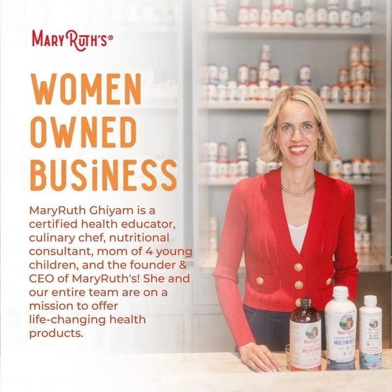 Mary Ruth’s Liquid Morning Multivitamin + Hair Growth – Peach Mango – 15 fl