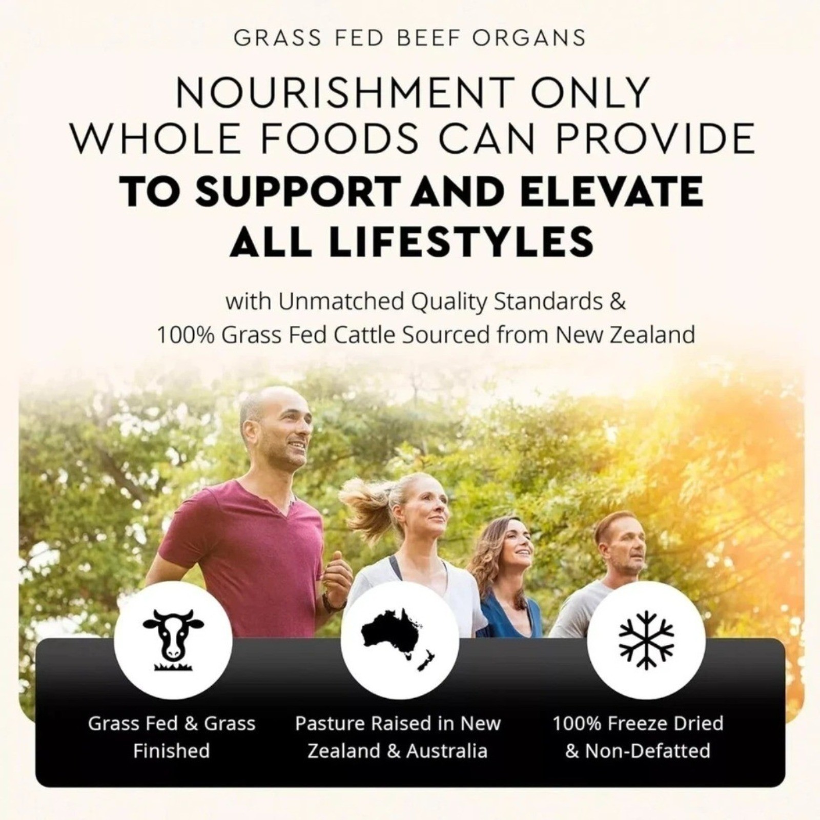 Premium new Ancestral Supplements Grass Fed Beef Organ Supplement 180 Capsules