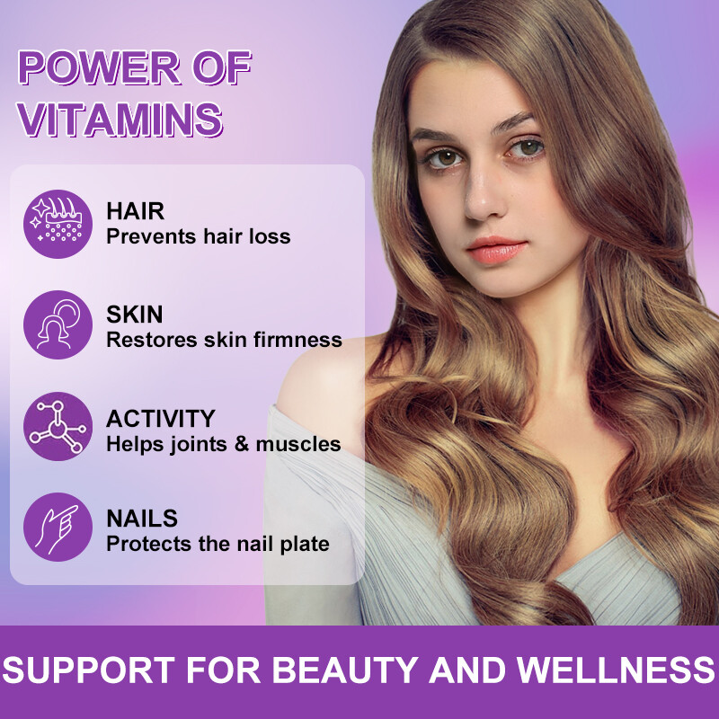 Collagen Biotin Vitamin Gummies for Hair,Skin,Nails,Premium Collagen Supplement